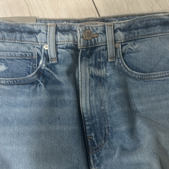Hudson Jade High Rise Straight Loose Fit Distressed Jeans Asteroid Size 27 - Picture 12 of 12